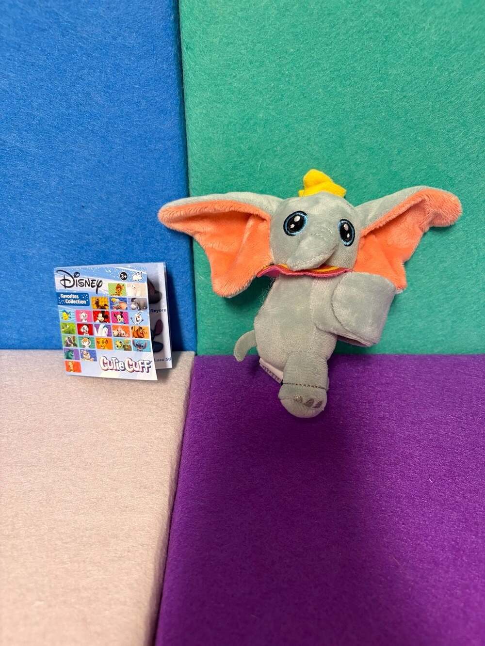 Disney Cutie Cuff Dumbo Plush Slap Bracelet